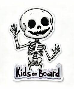 Sticker Esqueleto Kids on Board (16cm)